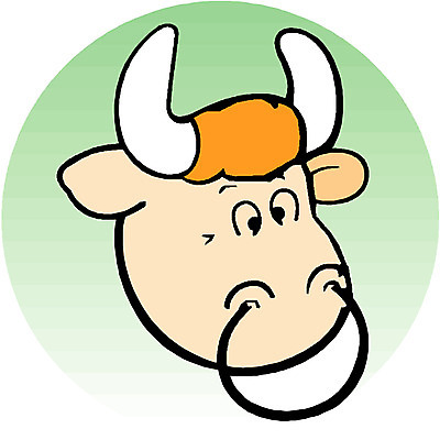 EPS 클립아트 동물 척추동물 캐릭터 육지동물 일러스트 포유류 사람없음 십이지신 소띠 운세 소 황소 고삐 일러캐릭터 파일형식 벡터