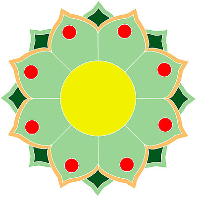 EPS 클립아트 한국문화 한국전통 문양 꽃잎 별 무늬 꽃무늬 패턴 일러스트 단청문양 사람없음 전통문양 원형 단청 부채꼴 국내일러스트 자연요소 도형 동양문화 전통 꽃 한국 파일형식 벡터