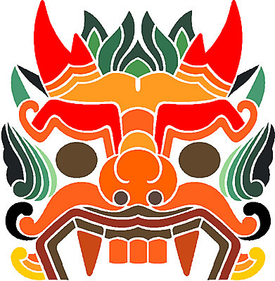 EPS 클립아트 한국문화 한국전통 문양 무늬 일러스트 사람없음 전통문양 도깨비 도깨비문양 국내일러스트 동양문화 전통 한국 파일형식 벡터