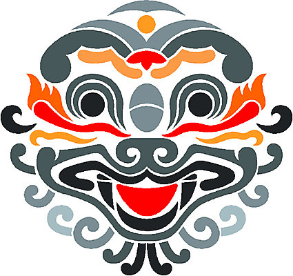 EPS 클립아트 한국문화 한국전통 문양 무늬 일러스트 사람없음 전통문양 도깨비 도깨비문양 국내일러스트 동양문화 전통 한국 파일형식 벡터