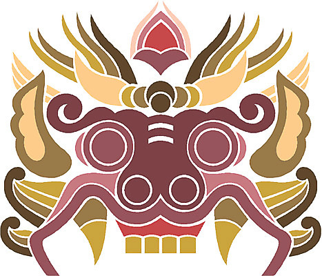 EPS 클립아트 한국문화 한국전통 문양 무늬 일러스트 사람없음 전통문양 도깨비 도깨비문양 국내일러스트 동양문화 전통 한국 파일형식 벡터