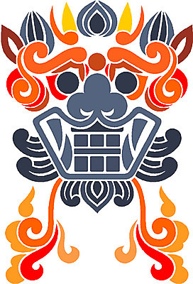 EPS 클립아트 한국문화 한국전통 문양 무늬 일러스트 사람없음 전통문양 도깨비 도깨비문양 국내일러스트 동양문화 전통 한국 파일형식 벡터