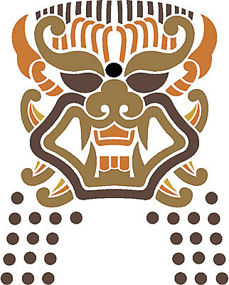 EPS 클립아트 한국문화 한국전통 문양 무늬 일러스트 사람없음 전통문양 도깨비 도깨비문양 국내일러스트 동양문화 전통 한국 파일형식 벡터