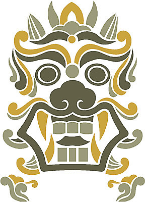 EPS 클립아트 한국문화 한국전통 문양 무늬 일러스트 사람없음 전통문양 도깨비 도깨비문양 국내일러스트 동양문화 전통 한국 파일형식 벡터