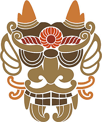 EPS 클립아트 한국문화 한국전통 문양 무늬 일러스트 사람없음 전통문양 도깨비 도깨비문양 국내일러스트 동양문화 전통 한국 파일형식 벡터