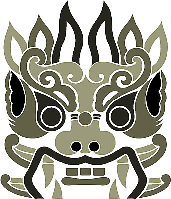 EPS 클립아트 한국문화 한국전통 문양 무늬 일러스트 사람없음 전통문양 도깨비 도깨비문양 국내일러스트 동양문화 전통 한국 파일형식 벡터