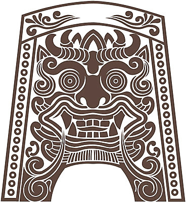 EPS 클립아트 한국문화 한국전통 문양 무늬 일러스트 사람없음 전통문양 도깨비 도깨비문양 국내일러스트 동양문화 전통 한국 파일형식 벡터