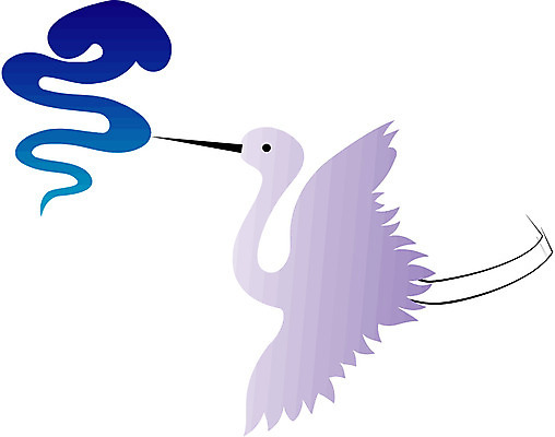 EPS 클립아트 동물 한마리 문양 무늬 일러스트 조류 새해 한국 사람없음 학 동물문양 십장생 국내일러스트 1 아시아 파일형식 벡터