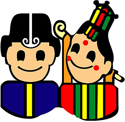 EPS 클립아트 한국문화 한국전통 여자 남자 신부 신랑 결혼 일러스트 사람 두명 전통의례 전통혼례 폐백 신랑신부 국내일러스트 동양문화 전통 신부_웨딩 한국 이벤트 파일형식 벡터