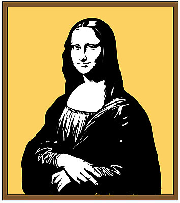 EPS 클립아트 여자 예술 생활용품 액자 일러스트 미술 한명 사람 미인 모나리자 여자만 여자한명만 국내일러스트 1 문화예술 오브젝트 파일형식 벡터