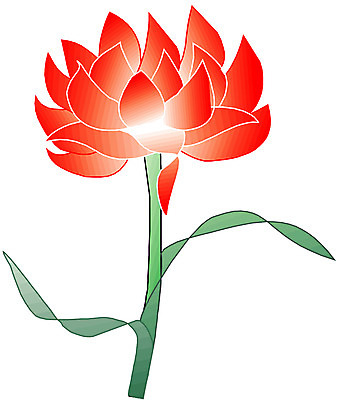 EPS 클립아트 식물 꽃 화초 잎 일러스트 자연 나뭇잎 사람없음 빨간색 진홍색 국내일러스트 컬러 생태계 파일형식 벡터