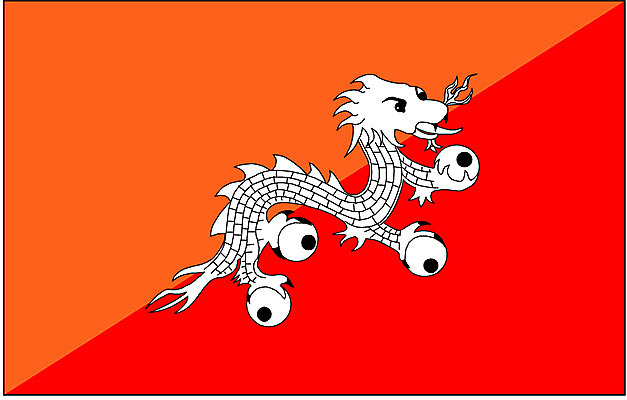 EPS 클립아트 나라 아시아 상징 외국문화 일러스트 사람없음 국기 부탄 국내일러스트 문화 남아시아 파일형식 벡터