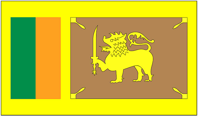 EPS 클립아트 나라 아시아 상징 외국문화 일러스트 사람없음 국기 스리랑카 국내일러스트 문화 파일형식 벡터