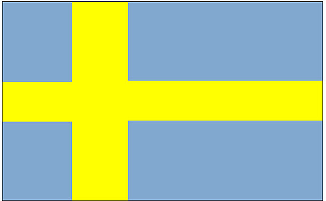 EPS 클립아트 유럽 나라 상징 외국문화 일러스트 스웨덴 사람없음 국기 국내일러스트 문화 북유럽 파일형식 벡터