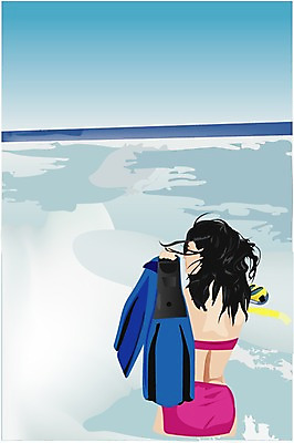 EPS 주간 웰빙 계절 여자 수영복 바다 여행 일러스트 휴가 한명 사람 20대 성인 해변 야외 여름 레포츠 여름휴가 바캉스 물안경 오리발 여자만 여자한명만 성인여자만 청년만 청년여자만 성인한명만 청년여자한명만 성인여자한명만 성인만 국내일러스트 자연요소 1 옷 레저 청년 수영용품 파일형식 벡터 여름_계절