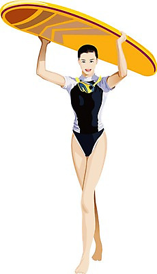 EPS 웰빙 계절 여자 수영복 여행 일러스트 휴가 한명 사람 20대 성인 해변 여름 레포츠 서핑보드 여자만 여자한명만 성인여자만 청년만 청년여자만 성인한명만 청년여자한명만 성인여자한명만 성인만 국내일러스트 1 옷 바다 레저 청년 보드_스포츠 파일형식 벡터