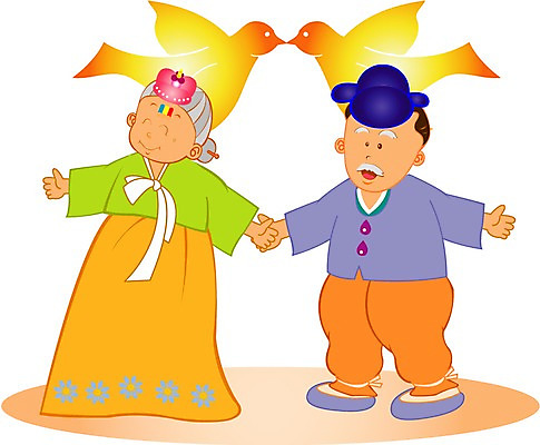 EPS 클립아트 한국문화 한국전통 전통 여자 할아버지 노년 남자 할머니 신부 신랑 결혼 일러스트 결혼식 사랑 사람 두명 평화 축하 실버 축복 한복 전통의례 전통혼례 비둘기 족두리 리마인드웨딩 노인만 성인만 국내일러스트 동양문화 감정 컨셉 조류 전통소품 한국 이벤트 성인 전통의상 파일형식 벡터