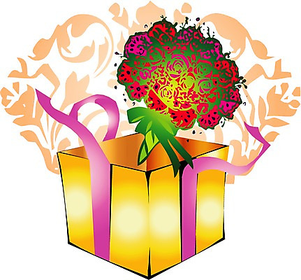 EPS 클립아트 식물 부케 결혼 일러스트 결혼식 선물 사랑 사람없음 선물상자 상자 축하 축복 오브젝트 꽃상자 국내일러스트 꽃 감정 꽃다발 컨셉 이벤트 파일형식 벡터