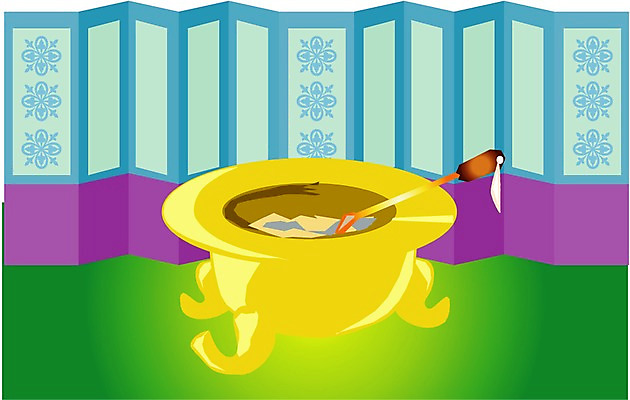 EPS 클립아트 한국문화 한국전통 전통 문화 생활용품 일러스트 사람없음 오브젝트 병풍 화로 놋화로 국내일러스트 동양문화 그릇 한국 파일형식 벡터