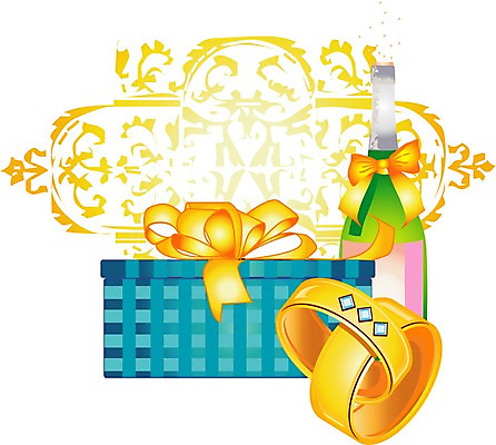 EPS 클립아트 커플 잡화 결혼 프로포즈 일러스트 장신구 주류 선물 사람없음 선물상자 상자 와인 반지 샴페인 보석 오브젝트 결혼반지 커플반지 금반지 언약 국내일러스트 음료 관계 이벤트 광석 파일형식 벡터