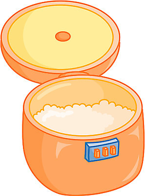 EPS 클립아트 일러스트 밥 사람없음 전자제품 주방 가전제품 솥 밥솥 전기밥솥 국내일러스트 음식 주방용품 파일형식 벡터