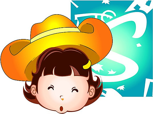 EPS 클립아트 모자 기호 잡화 여자 얼굴 초등학생 어린이 일러스트 표정 한명 웃음 사람 소녀 쇼핑 머리 오브젝트 카우보이모자 여자만 여자한명만 어린이만 소녀만 소녀한명만 국내일러스트 문자 모자_잡화 1 학생 신체부위 파일형식 벡터