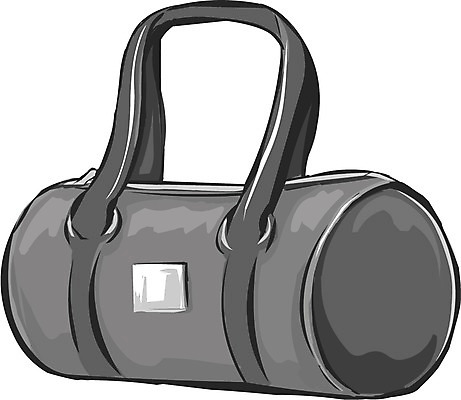 EPS 클립아트 잡화 가방 일러스트 사람없음 한개 핸드백 스포츠백 운동가방 국내일러스트 1 파일형식 벡터