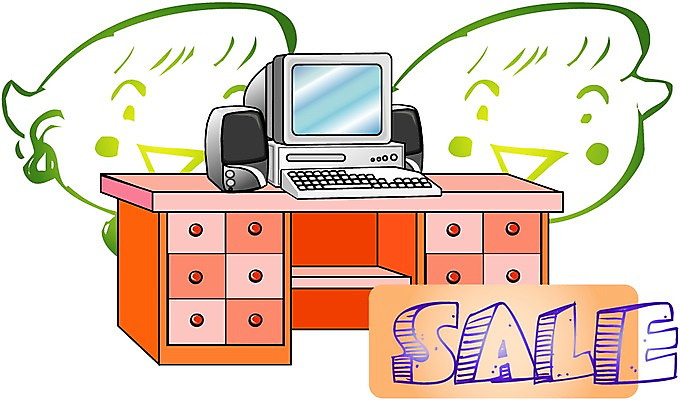 EPS 클립아트 얼굴 가구 일러스트 사람없음 전자제품 쇼핑 컴퓨터 세일 책상 오브젝트 컴퓨터책상 국내일러스트 생활용품 신체부위 파일형식 벡터