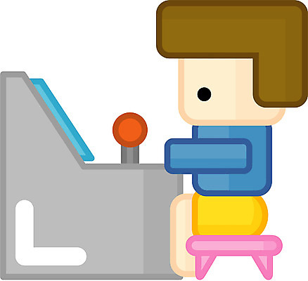 EPS 라이프스타일 남자 어린이 일러스트 한명 사람 소년 10대 유치원 유치원생 게임 게임기 오락실 남자만 남자한명만 십대만 십대남자만 십대남자한명만 국내일러스트 1 교육 청소년 놀이 생활 파일형식 벡터