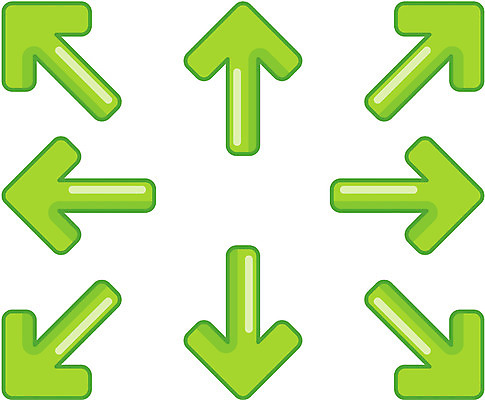 EPS 문자 기호 화살표 일러스트 그래프 사람없음 초록색 방사형 국내일러스트 컬러 파일형식 벡터