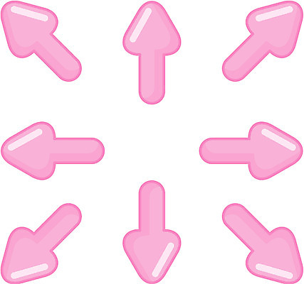 EPS 문자 기호 화살표 분홍색 일러스트 그래프 사람없음 방사형 국내일러스트 컬러 파일형식 벡터