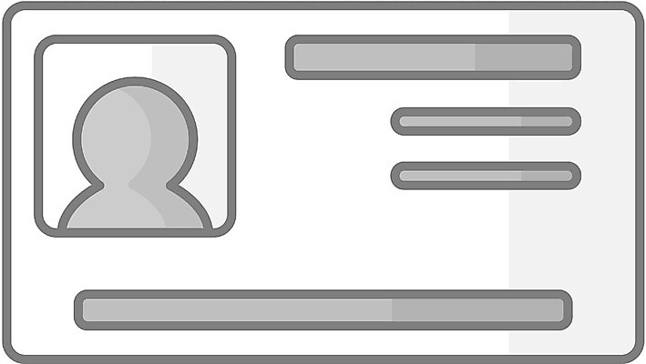 EPS 일러스트 명함 표시 사람없음 오브젝트 면허증 신분증 운전면허증 주민등록증 국내일러스트 면허 증명서 파일형식 벡터