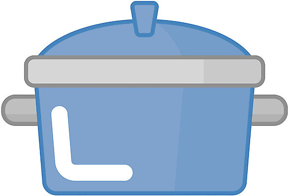EPS 생활용품 일러스트 표시 주방용품 사람없음 솥 냄비 오브젝트 압력솥 국내일러스트 파일형식 벡터
