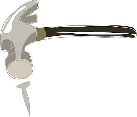 EPS 클립아트 생활용품 일러스트 사람없음 공구 못 망치 오브젝트 수리도구 국내일러스트 도구 파일형식 벡터