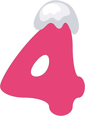 EPS 클립아트 문자 기호 컬러 일러스트 사람없음 빨간색 픽토그램 숫자 4 사 기하학 국내일러스트 무늬 파일형식 벡터