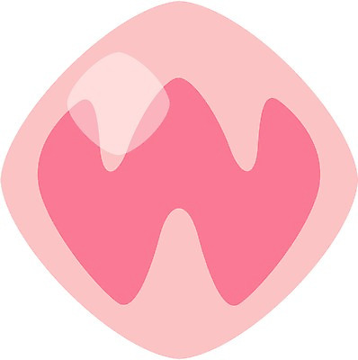 EPS 클립아트 문자 기호 알파벳 영어 분홍색 일러스트 사람없음 픽토그램 마름모 W 국내일러스트 도형 컬러 파일형식 벡터