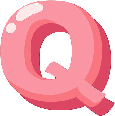 EPS 클립아트 문자 기호 알파벳 영어 분홍색 일러스트 사람없음 픽토그램 Q 국내일러스트 컬러 파일형식 벡터