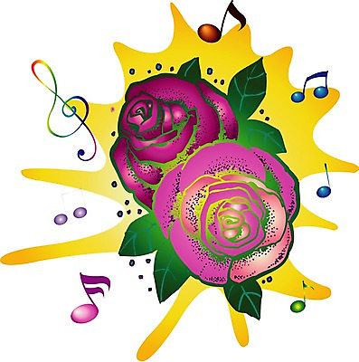 EPS 클립아트 식물 꽃 부케 결혼 음표 일러스트 사람없음 장식 보라색 두송이 오브젝트 결혼소품 국내일러스트 기호 음악 컬러 꽃다발 2 이벤트 파일형식 벡터