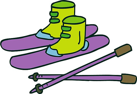 EPS 스포츠용품 스포츠 겨울 일러스트 레저 휴가 스키 사람없음 레포츠 운동 장비 폴 바인딩 스키화 플레이트 국내일러스트 계절 겨울스포츠 건강 오브젝트 스키장비 스키용품 파일형식 벡터