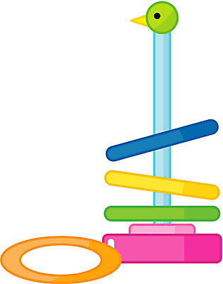 EPS 생활용품 일러스트 놀이 사람없음 장난감 놀이용품 유치원 고리 던지기 오브젝트 고리던지기 끼우기 국내일러스트 교육 모션 파일형식 벡터