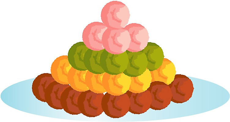 EPS 클립아트 한국문화 한국전통 전통 한식 음식 일러스트 디저트 떡 사람없음 전통음식 경단 국내일러스트 동양문화 한국 파일형식 벡터