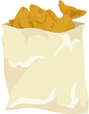 EPS 클립아트 음식 일러스트 디저트 봉투 사람없음 겨울음식 군것질 붕어빵 한봉지 국내일러스트 1 빵 겨울 겨울간식 파일형식 벡터