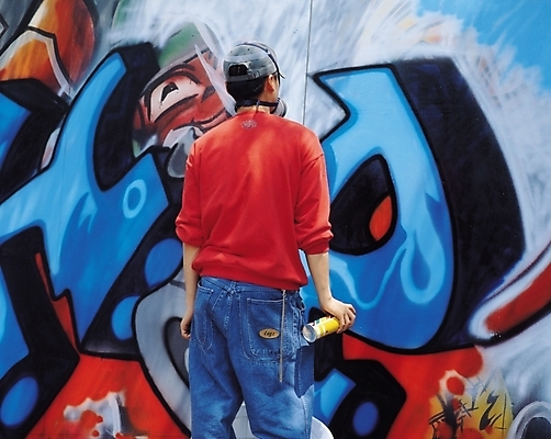 포토 JPG 주간 해외풍경 남자 문화 예술 벽 청소년 자연 한명 사람 성인 야외 뒷모습 장식 10대 페인트 작업 색칠 칠 페인트칠 낙서 그래피티 알림 락카 남자만 남자한명만 국내포토 자연요소 1 해외 뷰포인트 페인팅 풍경 그림 생태계 파일형식