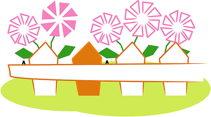 EPS 클립아트 식물 사계절 계절 꽃 분홍색 일러스트 자연 사람없음 울타리 봄 국내일러스트 컬러 담장 생태계 파일형식 벡터