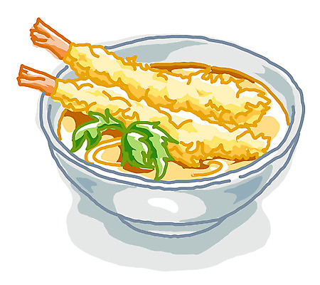 EPS 클립아트 그릇 음식 일러스트 사람없음 대접 새우튀김 튀김우동 일본음식 국내일러스트 식기 새우 튀김 우동 파일형식 벡터