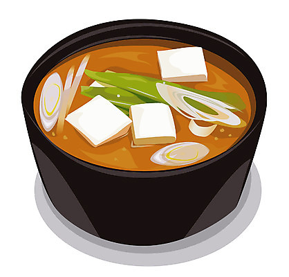 EPS 그릇 한식 음식 일러스트 사람없음 하이앵글 찌개 된장찌개 뚝배기 두부 국물 파 된장국 미소된장국 국내일러스트 식기 뷰포인트 채소 국 일본음식 파일형식 벡터