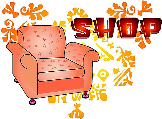 EPS 클립아트 문자 알파벳 영어 가구 의자 일러스트 사람없음 쇼핑 소파 오브젝트 안락의자 국내일러스트 생활용품 파일형식 벡터