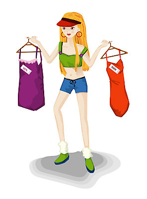 EPS 전신 라이프스타일 웰빙 계절 여자 패션 일러스트 한명 사람 20대 성인 여름 쇼핑 쇼핑백 세일 여자만 여자한명만 성인여자만 청년만 청년여자만 성인한명만 청년여자한명만 성인여자한명만 성인만 국내일러스트 1 가방 청년 생활 파일형식 벡터