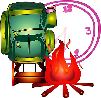 EPS 클립아트 나무 웰빙 시계 여행 생활용품 가방 일러스트 배낭 휴가 사람없음 놀이용품 여행가방 등산 시간 장작 모닥불 등산가방 국내일러스트 식물 잡화 불 트래킹 오브젝트 파일형식 벡터