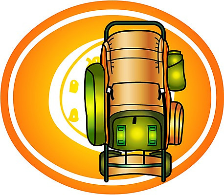 EPS 클립아트 잡화 여행 생활용품 가방 일러스트 배낭 휴가 사람없음 놀이용품 여행가방 등산 등산가방 국내일러스트 트래킹 오브젝트 파일형식 벡터